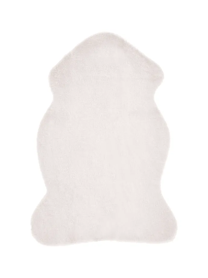 Schaffell UNDARA in Weiß - (W) 60 x (H) 1 x (L) 90 cm