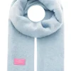 Schal "Flauschig" in Hellblau - (L)180 x (B)60 cm