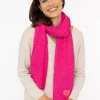 Schal "Herz" in Pink - (L)35 x (B)48 cm