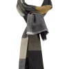 Schal in Anthrazit/ Khaki