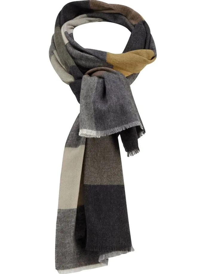 Schal in Anthrazit/ Khaki