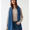 Schal in Blau - (L)175 x (B)36 cm