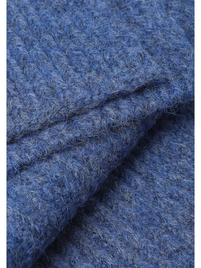 Schal in Blau - (L)175 x (B)36 cm