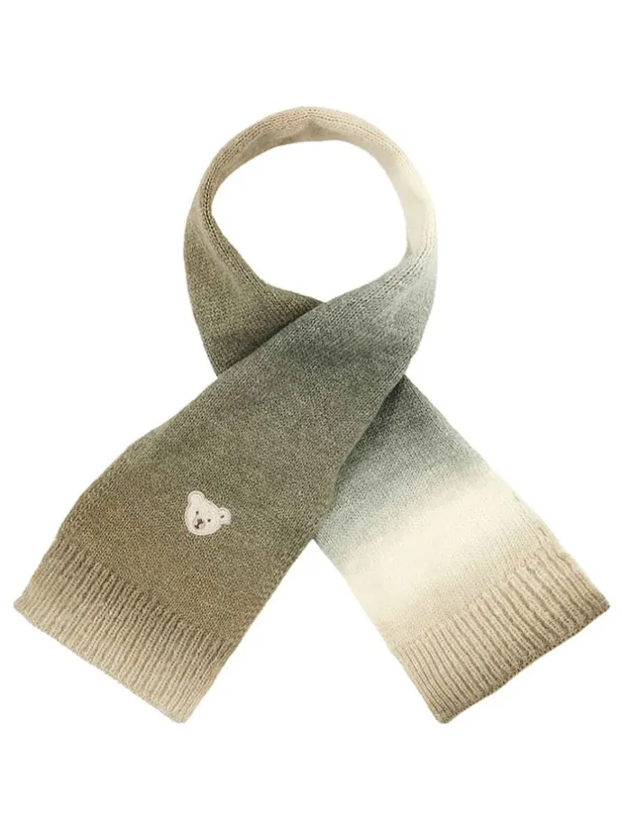 Schal in Creme/ Khaki