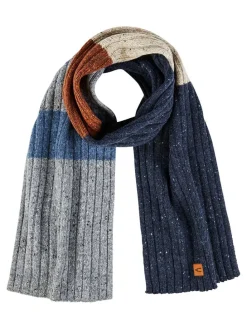 Schal in Grau/ Blau/ Hellbraun