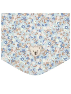 Schal in Hellblau/ Beige