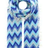 Schal in Hellblau/ Blau - (L)190 x (B)75 cm