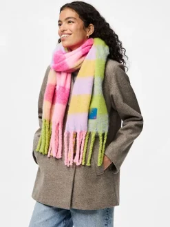 Schal "Jina" in Rosa/ Grün