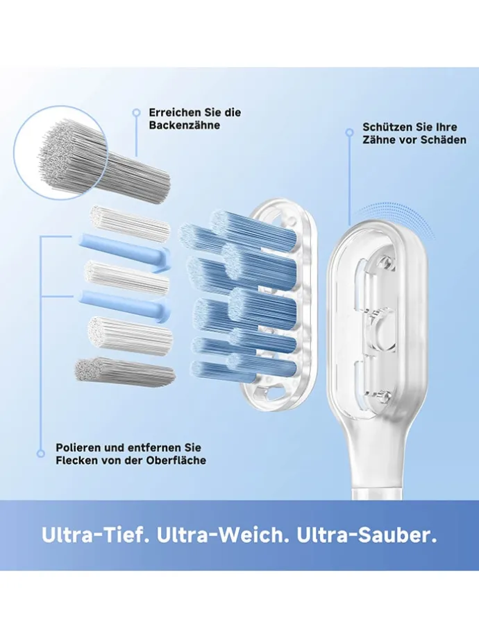 Schallzahnbürste ''Fresh Pro'' in Silber