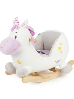 Schaukeltier Einhorn in Weiß