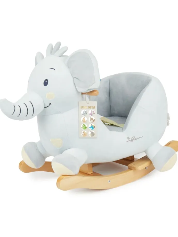 Schaukeltier Elefant Tiko in Grau
