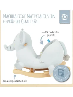 Schaukeltier Elefant Tiko in Grau