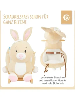 Schaukeltier Hase Hopsi in Beige