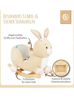 Schaukeltier Hase Hopsi in Beige