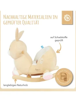 Schaukeltier Hase Hopsi in Beige