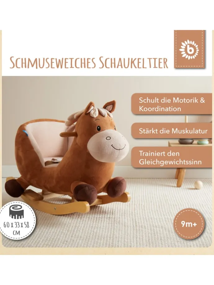 Schaukeltier Pferd Calimero in Braun