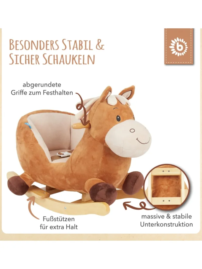 Schaukeltier Pferd Calimero in Braun