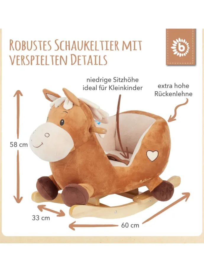 Schaukeltier Pferd Calimero in Braun