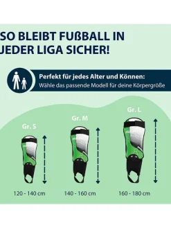 Schienbeinschützer mit Knöchelschutz in Grün