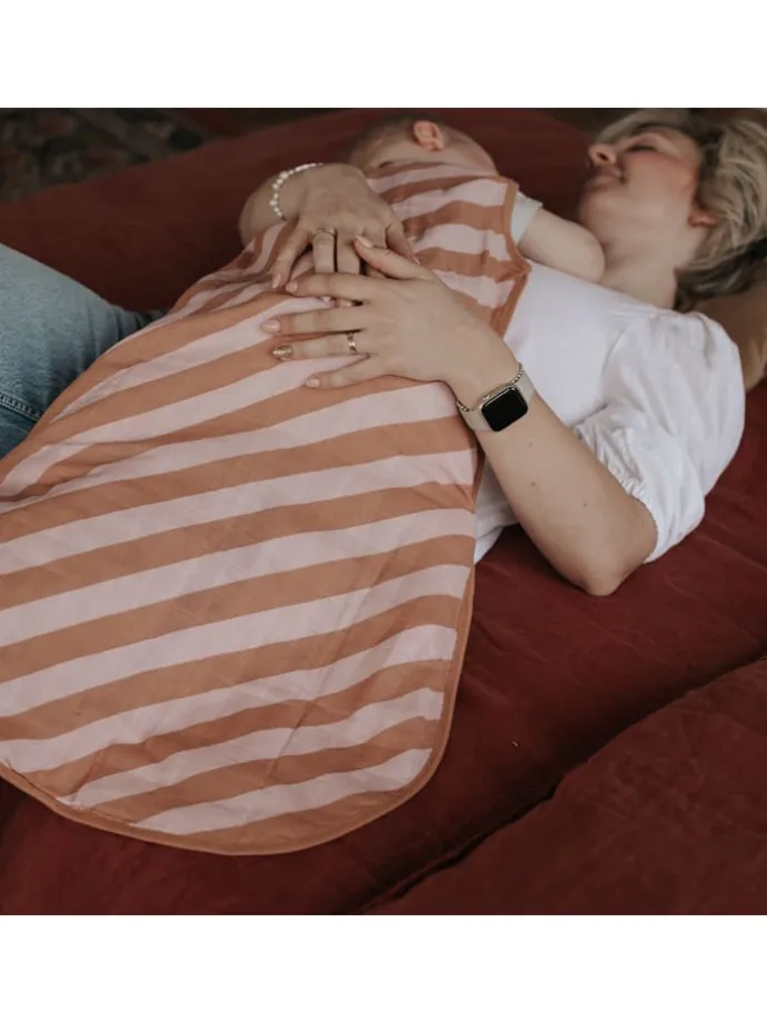 Schlafsack in Hellbraun/ Rosa - TOG - 0.5