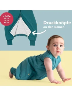 Schlafsack mit Füßen, 1.0 TOG in Petrol