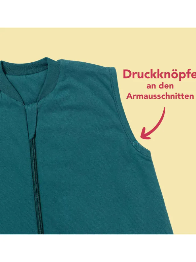 Schlafsack mit Füßen, 1.0 TOG in Petrol