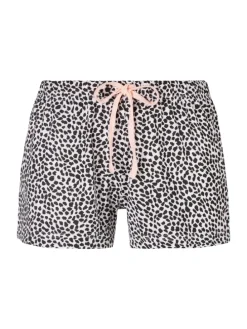 Schlafshorts in hellrosa-schwarz