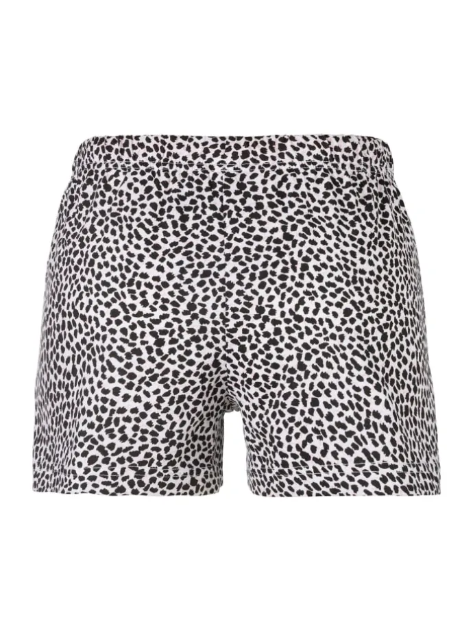 Schlafshorts in hellrosa-schwarz
