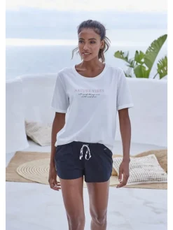 Schlafshorts in schwarz