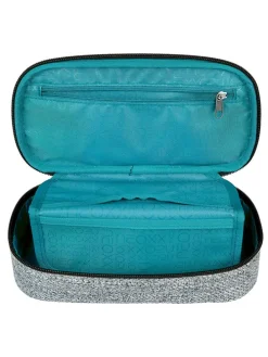 Schlamperetui "Wool the World" in Grau - (L)22,5 x (B)10,5 x (H)5,5 cm