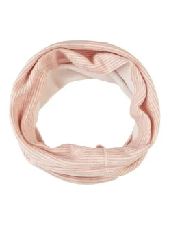 Schlauchschal Streifen in rosa mel.