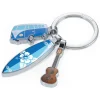Schlüsselanhänger ''Aloha'' in Blau - (L)8,2 cm