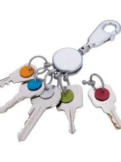 Schlüsselanhänger in Silber/ Bunt