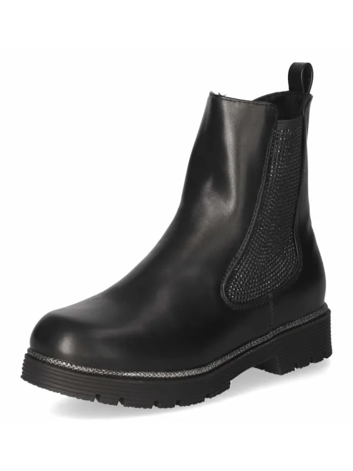 Schlupfstiefel in schwarz