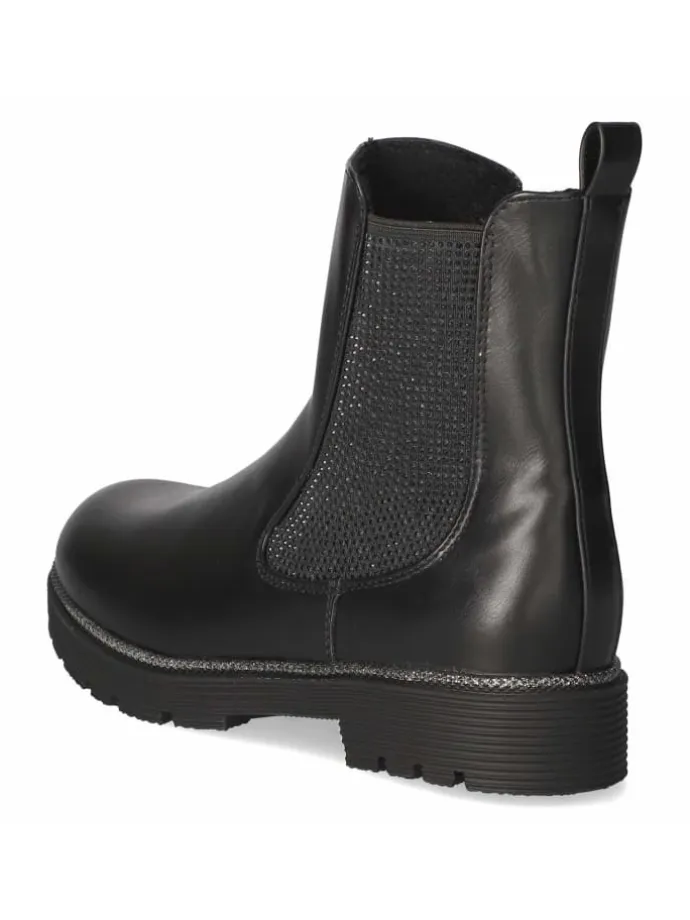 Schlupfstiefel in schwarz