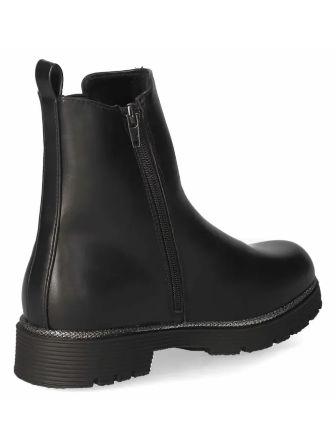 Schlupfstiefel in schwarz