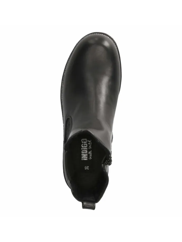 Schlupfstiefel in schwarz