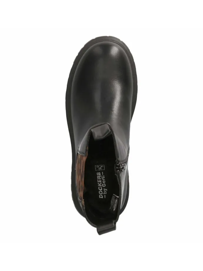 Schlupfstiefel in schwarz