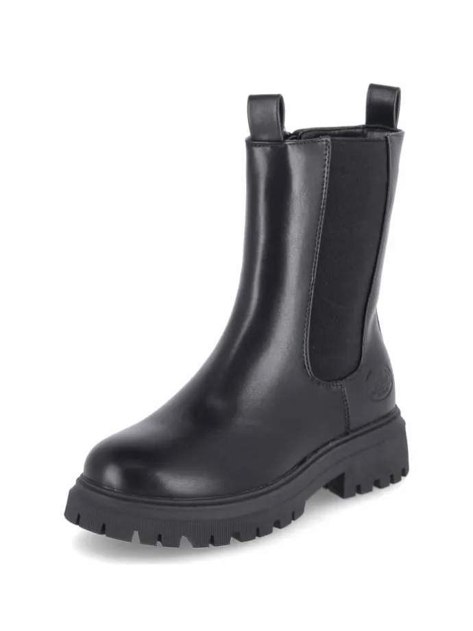 Schlupfstiefel in schwarz