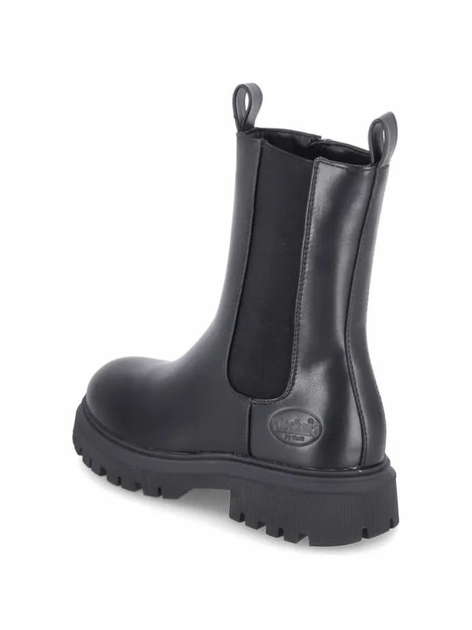 Schlupfstiefel in schwarz