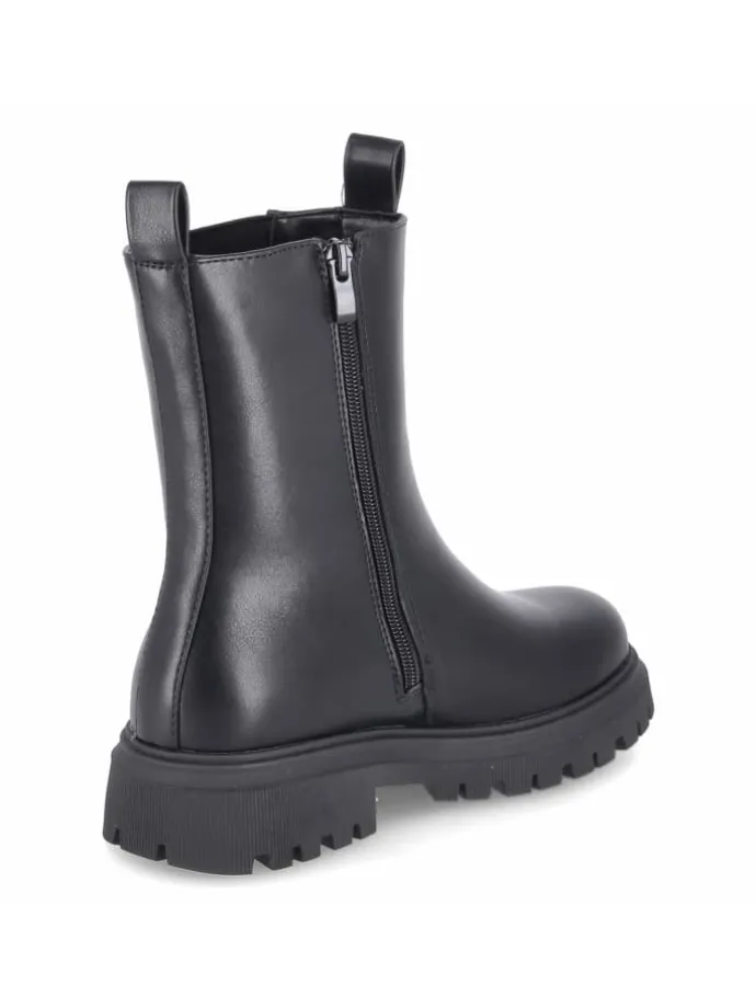 Schlupfstiefel in schwarz