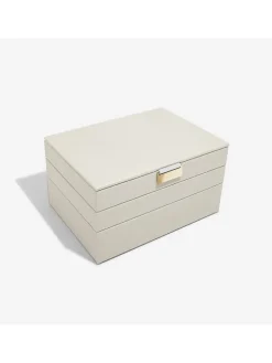 Schmuckkasten in Creme - (B)25 x (H)18 x (T)13,7 cm