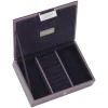Schmuckkasten in Lila - (B)18 x (H)12,5 x (T)4,5 cm