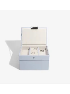Schmuckkasten in Lila - (B)18 x (H)12,5 x (T)11,5 cm