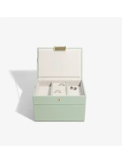 Schmuckkasten in Mint - (B)18 x (H)12,5 x (T)11,5 cm