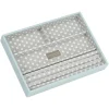 Schmuckkiste in Hellblau - (B)25 x (H)18 x (T)3,7 cm