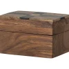 Schmuckkästchen "Cemile" in Braun - (B)6,5 x (H)4 cm