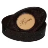 Schmuckkästchen in Schwarz/ Hellbraun - (B)12,5 x (H)3,6 cm