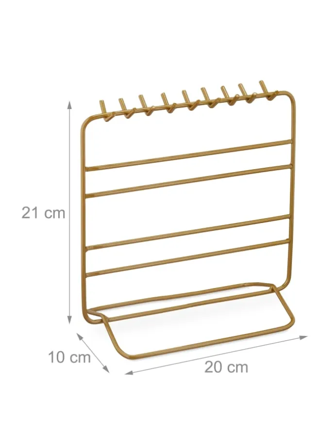 Schmuckständer in Gold - (B)20x (H)21 x (T)10 cm