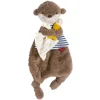 Schmusetuch / Schnuffeltuch - Otter in braun,bunt